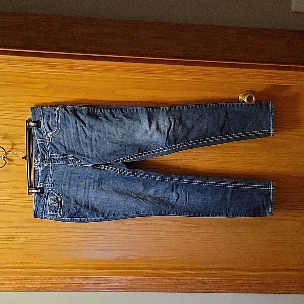 Paisley Sky Straight Leg Blue Jeans
